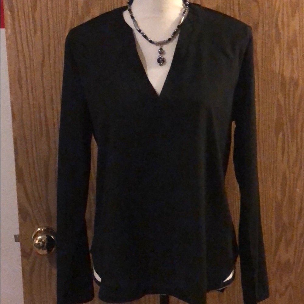 Black sheer top